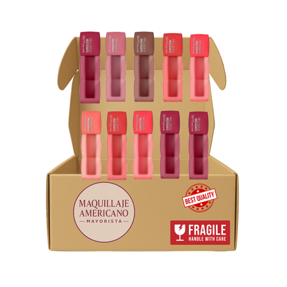 LOTE DE LABIAL TEDDY TINT BY MAYBELLINE 10 PIEZAS