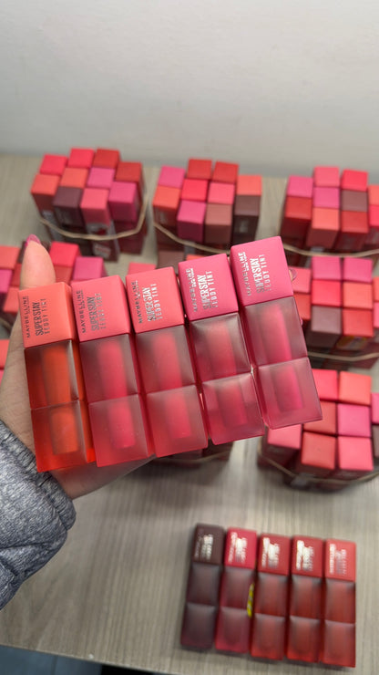 LOTE DE LABIAL TEDDY TINT BY MAYBELLINE 10 PIEZAS